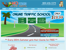 Tablet Screenshot of nostresstrafficschool.com